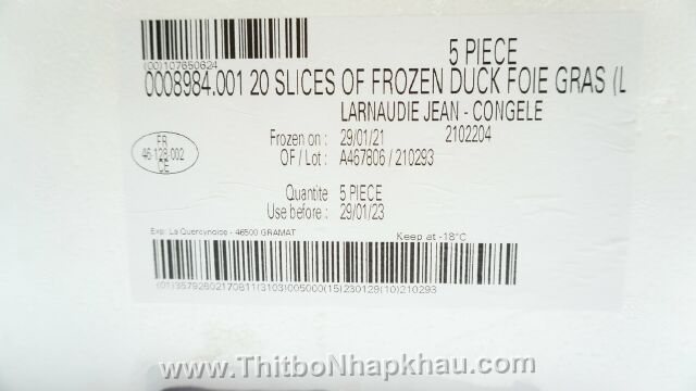 Ảnh khác của Gan Vịt Pháp Cắt Lát 50gr- French Duck Liver Sliced 50gr